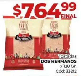 Diarco Tostadas DOS HERMANOS x 120gr oferta