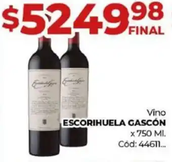 Diarco Vino ESCORIHUELA GASCÓN x 750ml oferta