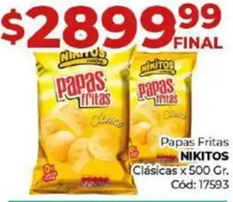 Diarco Papas Fritas NIKITOS Clásicas x 500gr oferta