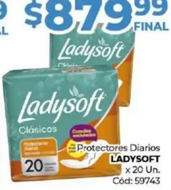 Diarco Protectores Diarios LADYSOFT x 20 Un. oferta