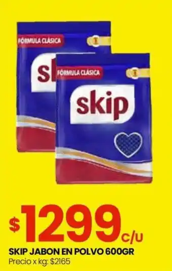Punto Mayorista SKIP JABON EN POLVO 600GR oferta