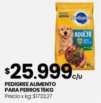 Punto Mayorista PEDIGREE ALIMENTO PARA PERROS 15KG oferta