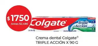 Supermercados Tadicor Crema dental Colgate® TRIPLE ACCIÓN X 90 G oferta