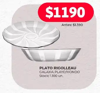 Supermercados Tadicor PLATO RIGOLLEAU GALAXIA PLAYO/HONDO oferta