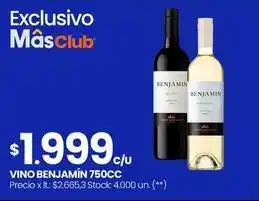 Changomas Benjamin - vino oferta