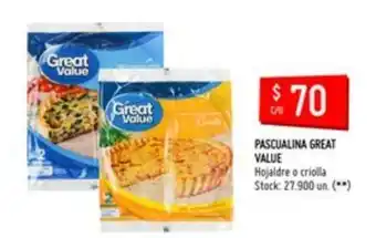 Changomas Great Value Pascualina oferta
