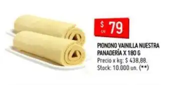 Changomas Pionono Vainilla Nuestra Panadería x 180g oferta
