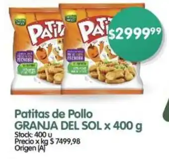Supermercados Buenos Días Patitas de Pollo GRANJA DEL SOL x 400 g oferta