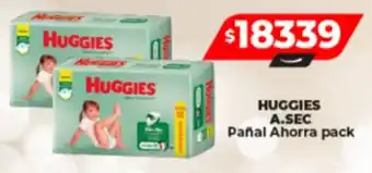 Supermayorista Vital HUGGIES A.SEC Pañal Ahorra pack oferta
