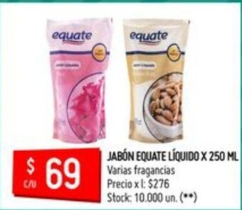 Changomas Equate Jabón Líquido x 250ml oferta