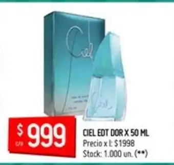 Changomas Ciel Edt Dor x 50ml oferta