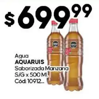 Diarco Agua AQUARUIS Saborizada Manzana S/G x 500 ml. oferta