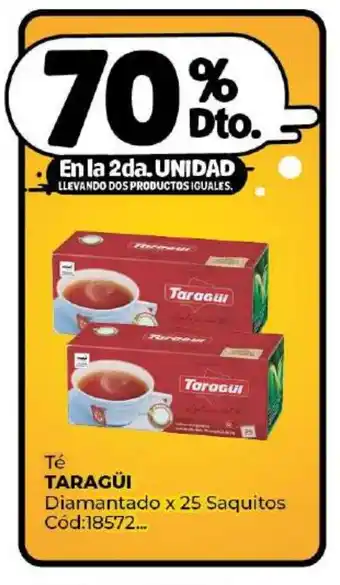 Diarco Té TARAGÜI Diamantado x 25 Saquitos oferta