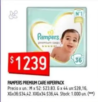 Changomas Pampers Premium Care Hiperpack oferta