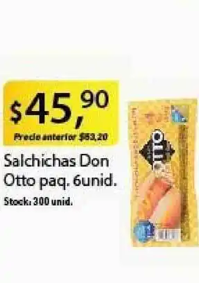 Supermercados Damesco Otto Salchichas Don Paq. 6unid. oferta