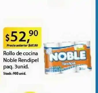 Supermercados Damesco Noble Rollo De Cocina Rendipel Paq. 3unid. oferta