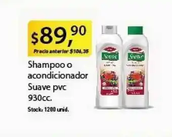 Supermercados Damesco Suave Shampoo O Acondicionador Pvc 930cc. oferta