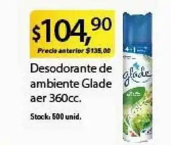Supermercados Damesco Glade Desodorante de ambiente aer 360cc. oferta