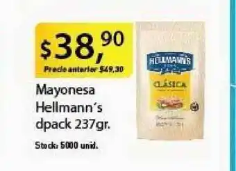 Supermercados Damesco Hellmann's Mayonesa dpack 237gr. oferta
