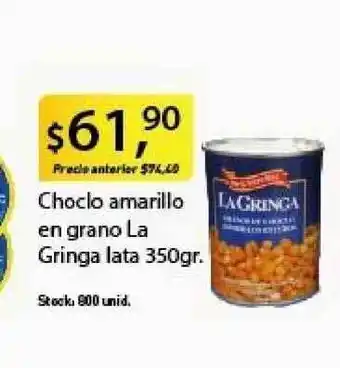 Supermercados Damesco La Gringa Choclo amarillo en grano lata 350gr oferta