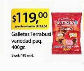 Supermercados Damesco Terrabusi Galletas variedad paq. 400gr oferta