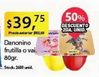 Danonino frutilla o vai. 80gr