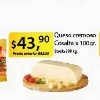 Supermercados Damesco Cosalta Queso cremoso x 100gr oferta