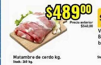Matambre de cerdo kg.