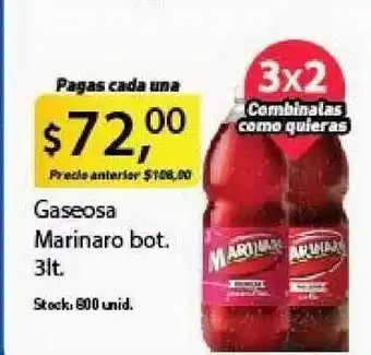 Supermercados Damesco Marinaro Gaseosa bot. 3lt oferta