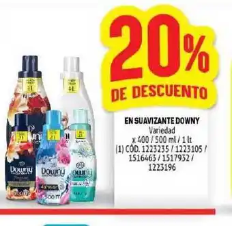 Makro Downy En Suavizante Variedad x 400/500ml / 1lt oferta