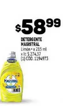 Makro Magistral Detergente Limón x 215ml oferta