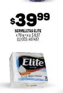 Makro Elite Servilletas x 70u oferta