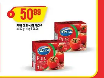 Makro Arcor Puré De Tomate x 520g x kg oferta