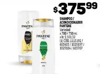 Makro Pantene Shampoo/Acondicionador Variedad x 700 / 750ml oferta
