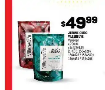 Makro Villeneuve Jabón Líquido x 200ml oferta