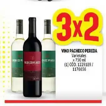 Makro Vino Pacheco Pereda Varietales x 750ml oferta