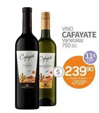 Alvear Cafayate Vino Varietales 750cc oferta
