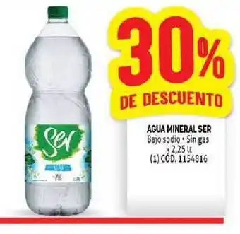 Makro Ser Agua Mineral Bajo sodia x Sin gas x 2.25lt oferta