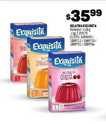 Makro Exquisita Gelantina Variedad x 40g oferta