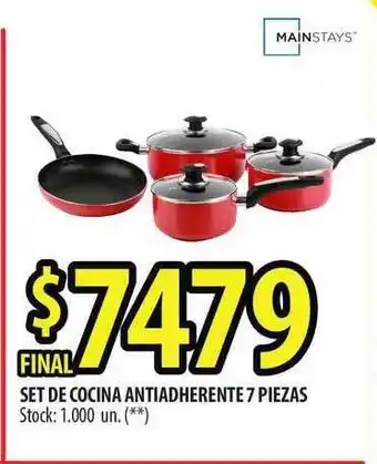 Punto Mayorista Set De Cocina Antiadherente 7 Piezas oferta
