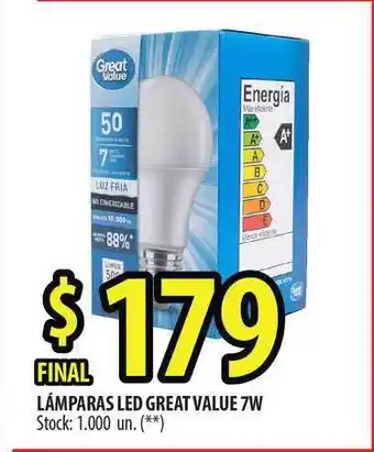 Punto Mayorista Great Value Lámparas Led 7w oferta