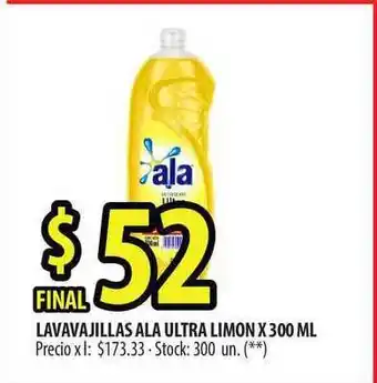 Punto Mayorista Ala Lavavajillas Ultra Limon x 300ml oferta
