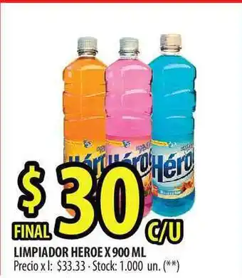 Punto Mayorista Heroe Limpiador x 900ml oferta