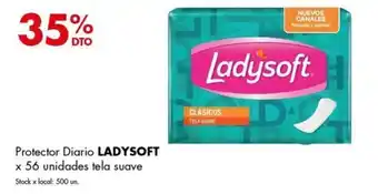 Disco Protector Diario LADYSOFT x 56 unidades tela suave oferta
