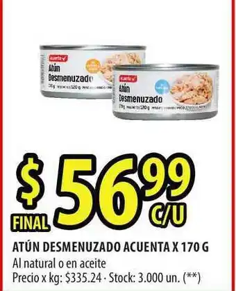 Punto Mayorista Acuenta Atún Desmenuzado x 170g oferta