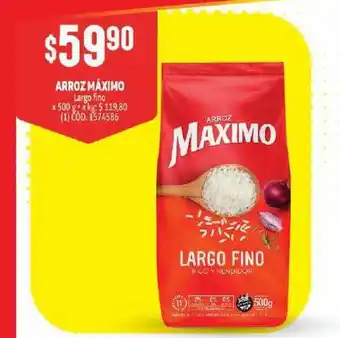 Makro Arroz Máximo Largo fino x 500g oferta