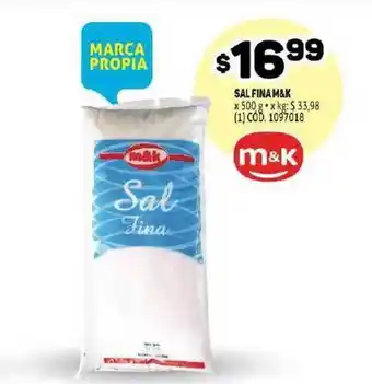 Makro M&K Sal Fina x 500g oferta