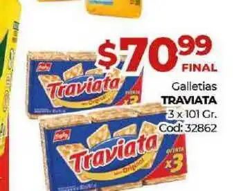 Diarco Traviata Galletias 3 x 101gr oferta