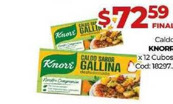 Diarco Knorr Caldo x 12 Cubos oferta