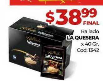 Diarco La Quesera Rallado x 40gr oferta